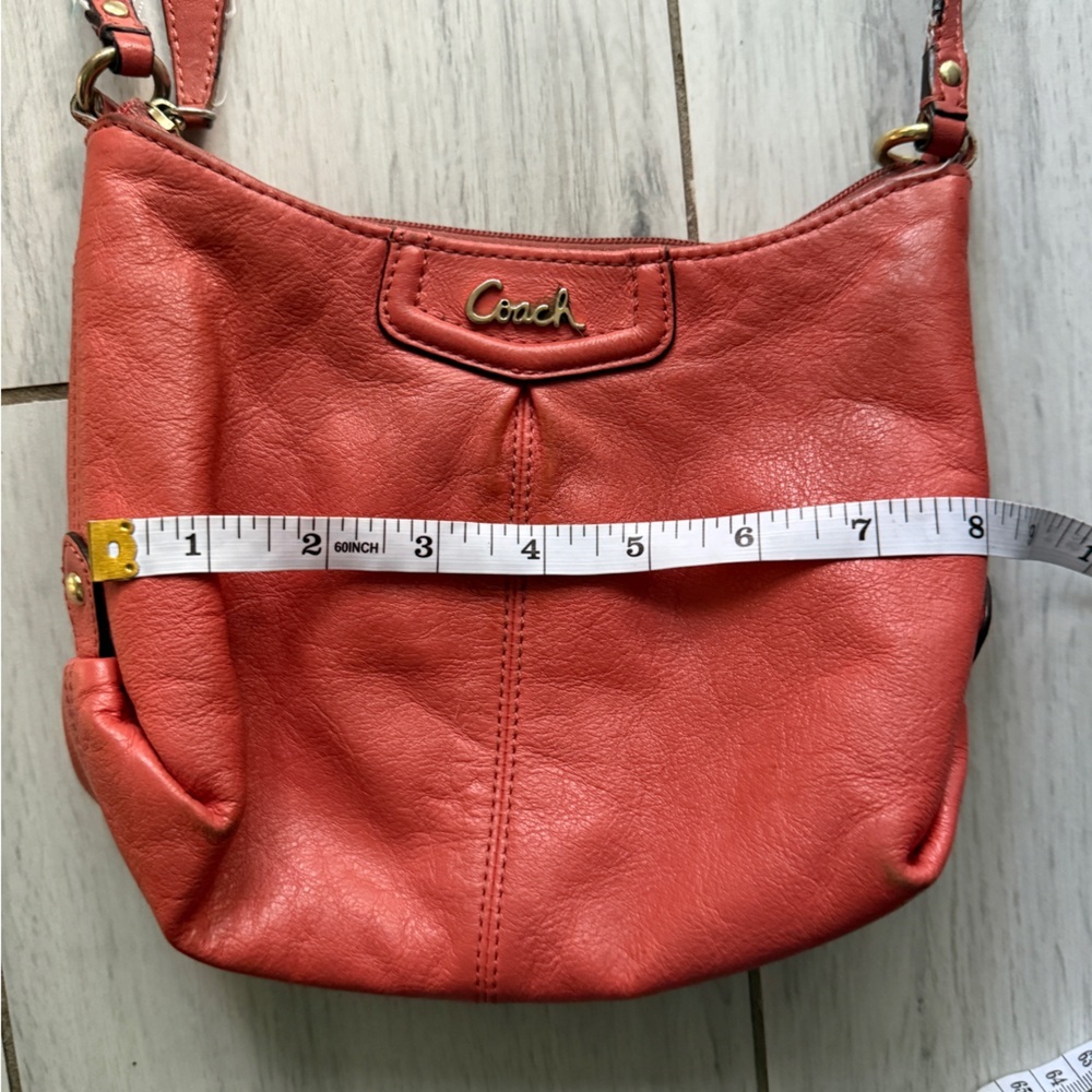 Coach Coral Leather Crossbody Bag - Picture 6 of 10